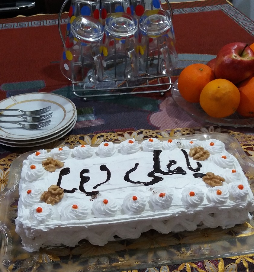 کیک خامه ای به مناسبت روز پدر 