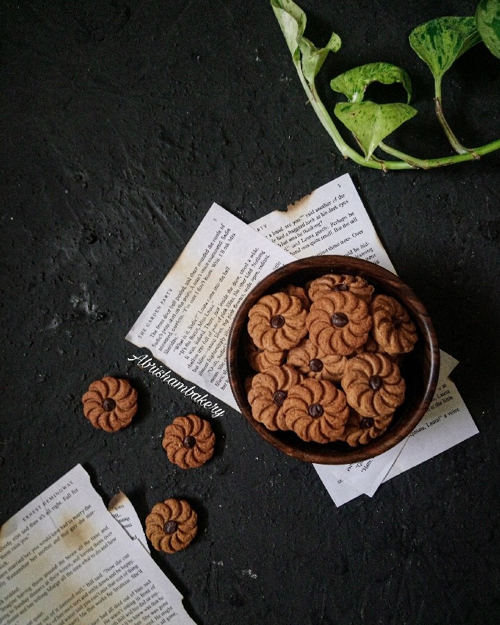 عکس کوکی شکلات و کره بادام زمینی