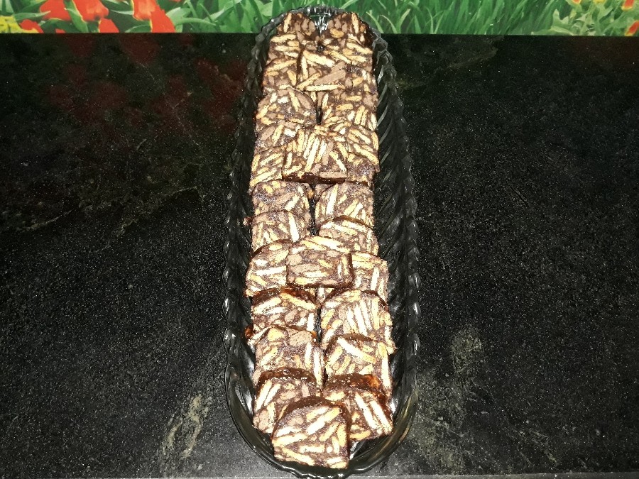 عکس کیک موزاییکی (یخچالی)