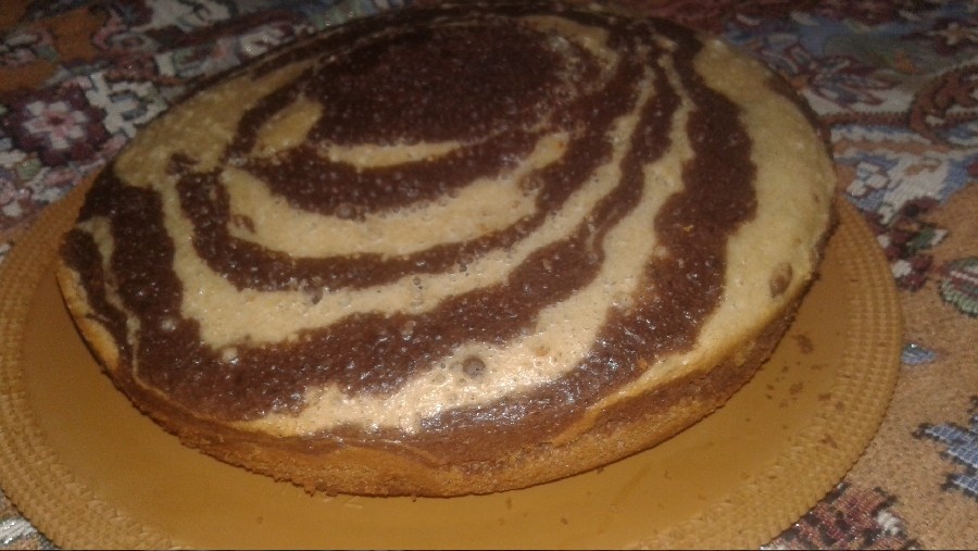 کیک زیبرا