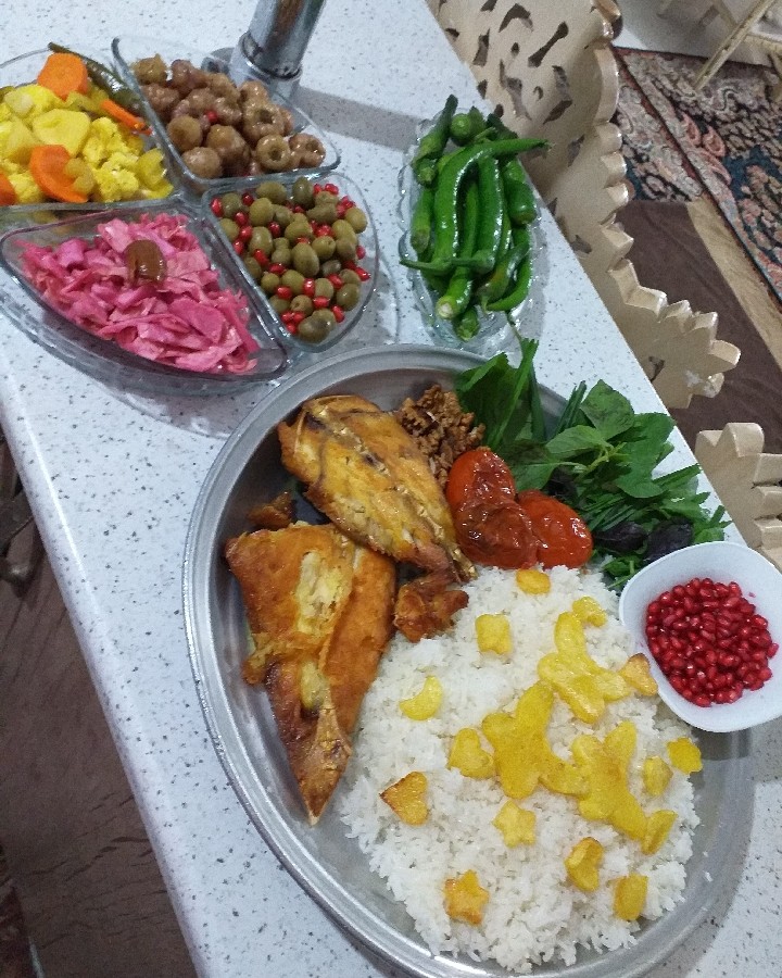 عکس ماهی پلوی خوشمزه