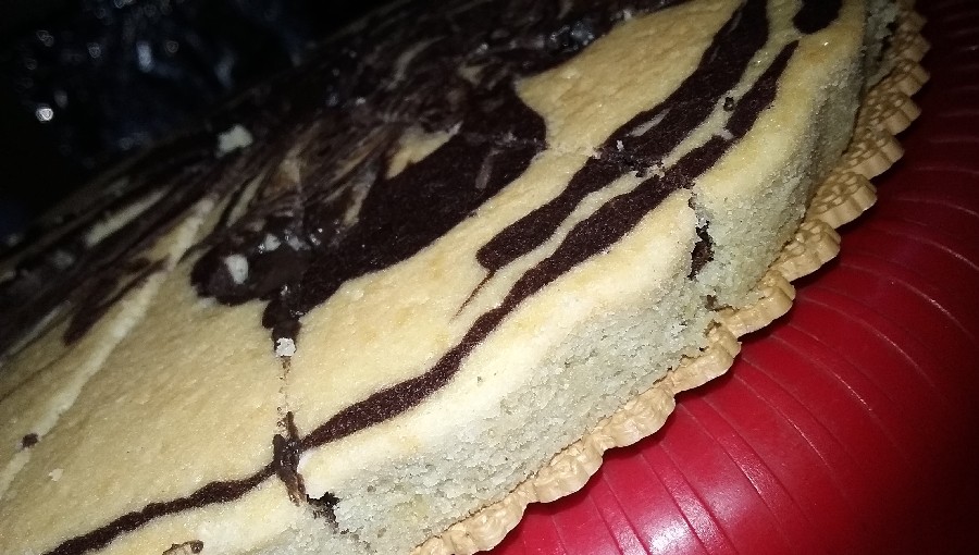 زبرا کیک با سوراخای کاکاوی