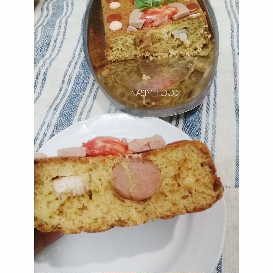 عکس نان اسفناج و کیک گوشت و...درتنور گازی