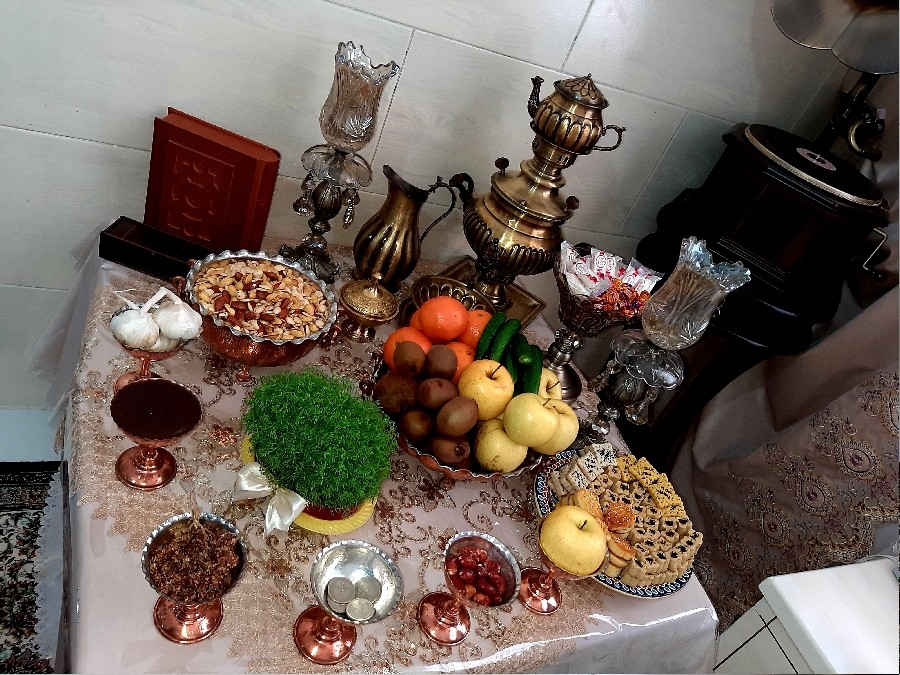 عکس هفت سین 1399 انشاءالله سال خوبی باشه برای همه و ب دوراز هر بحران و بیماری