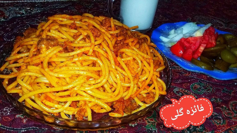 عکس ماکارونی پیتزایی