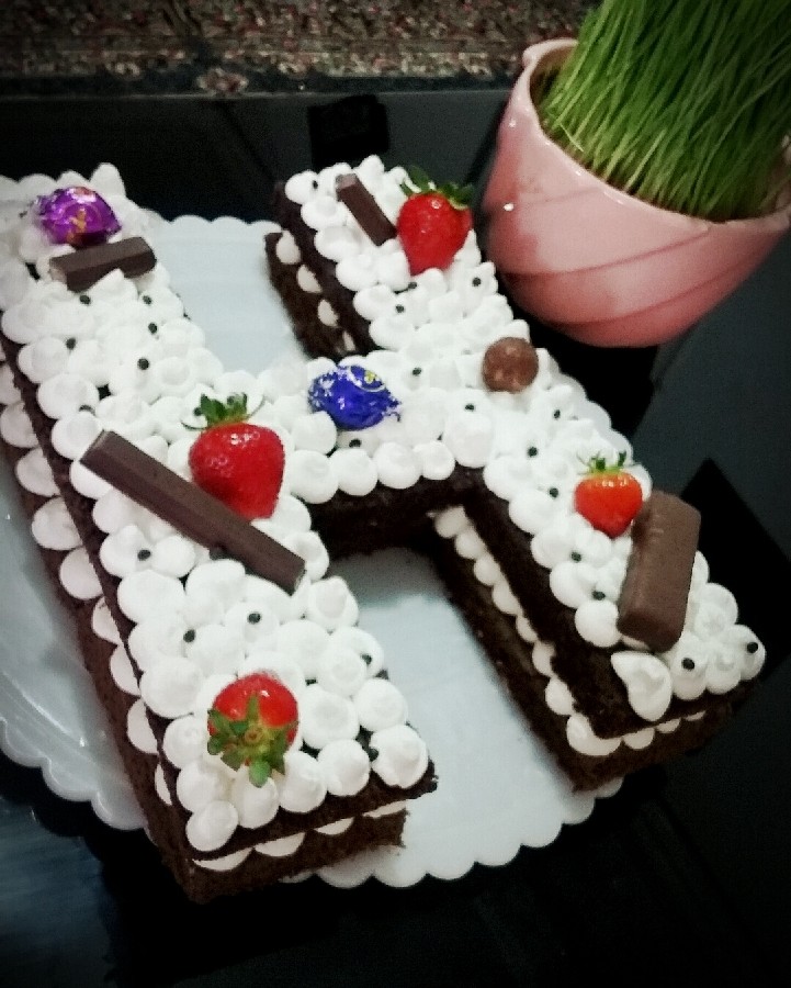 عکس کیک حروف