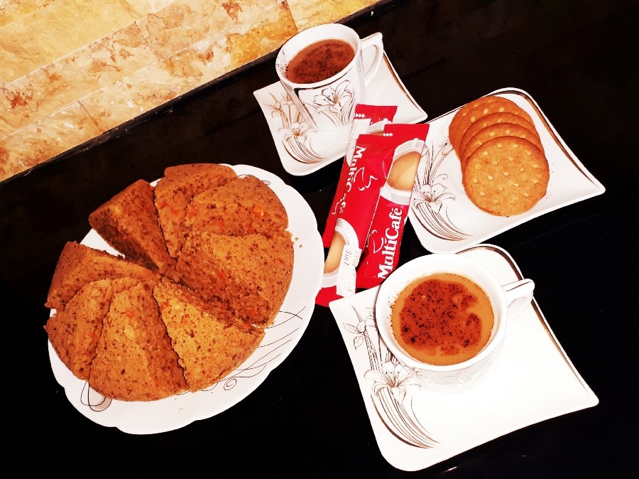 عکس ♡کیک هویج☆گردو☆دارچین♡