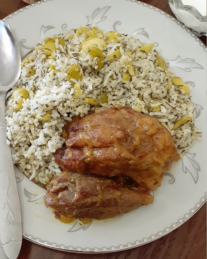 عکس باقالی پلو و ماهیچه