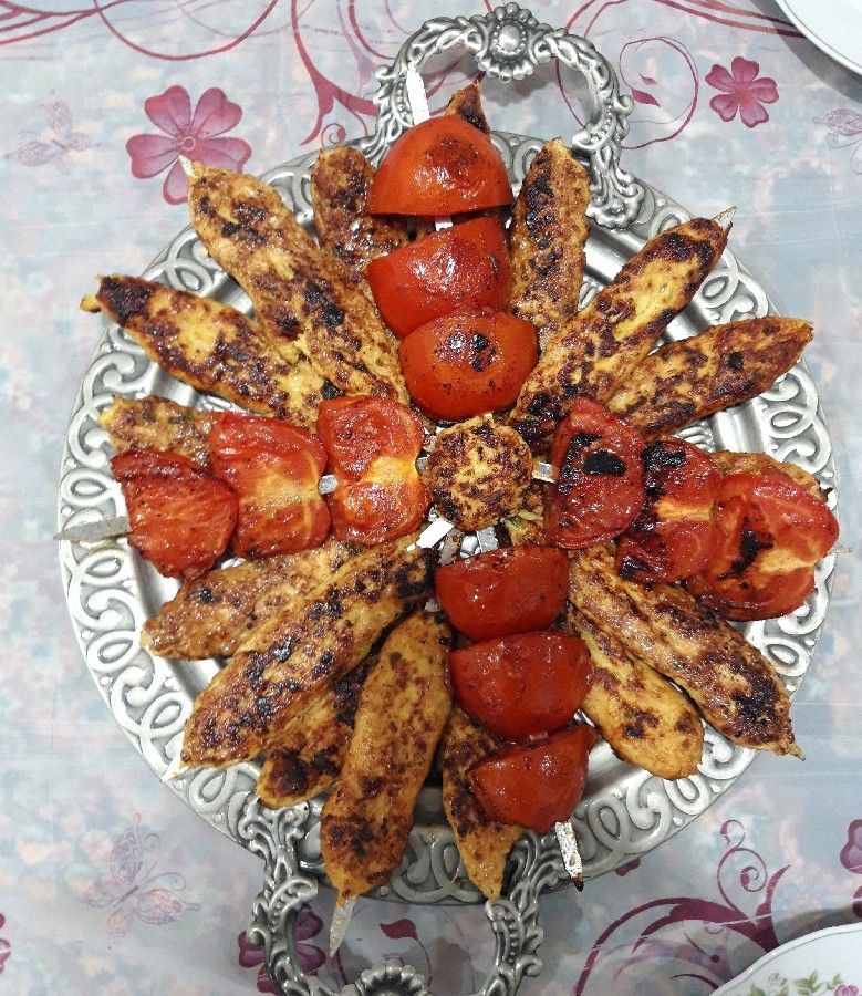 کباب تابه ای مرغ برای مهمونای گلم
