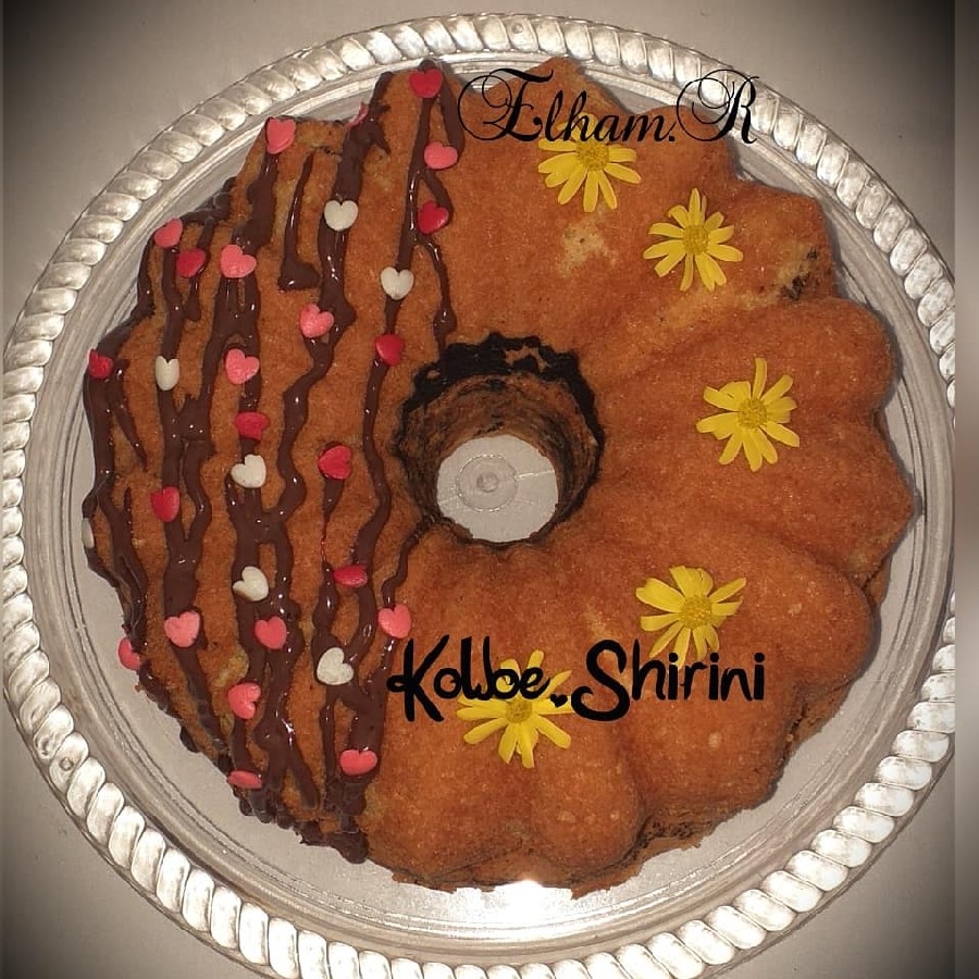 عکس کیک هل و زعفران و گلاب
