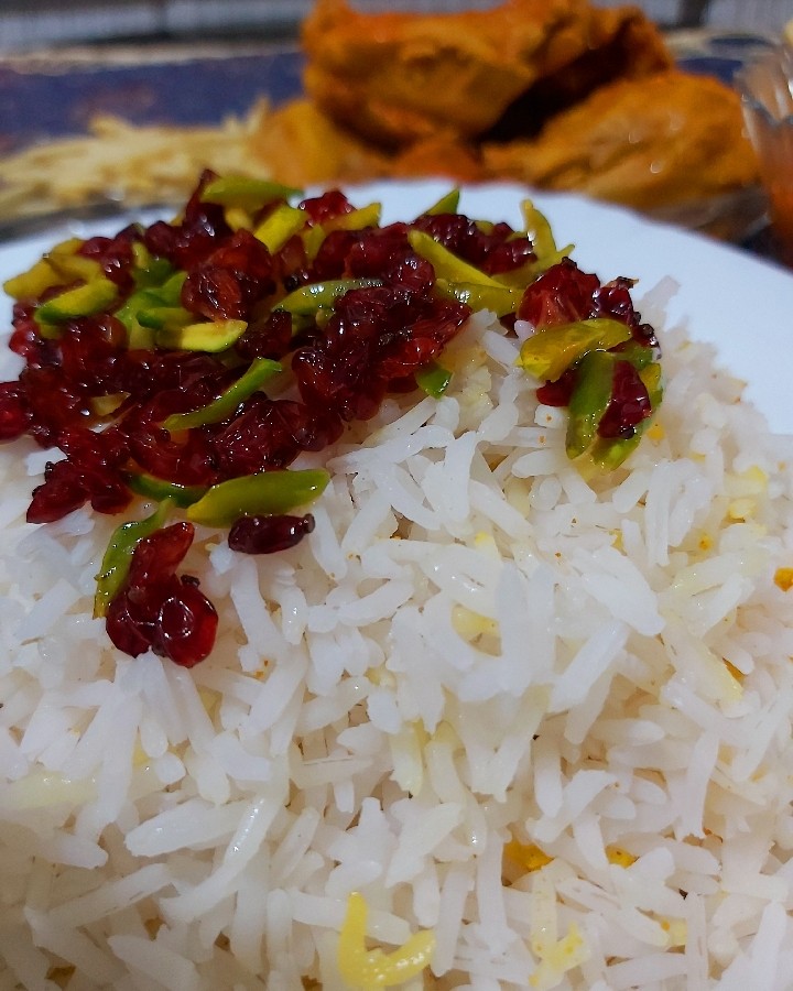 زرشک پلو با مرغ