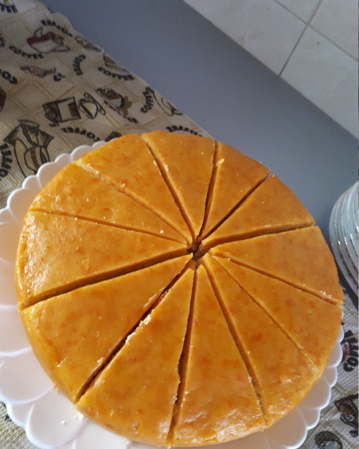 عکس کیک هویج با روکش حلوای هویج