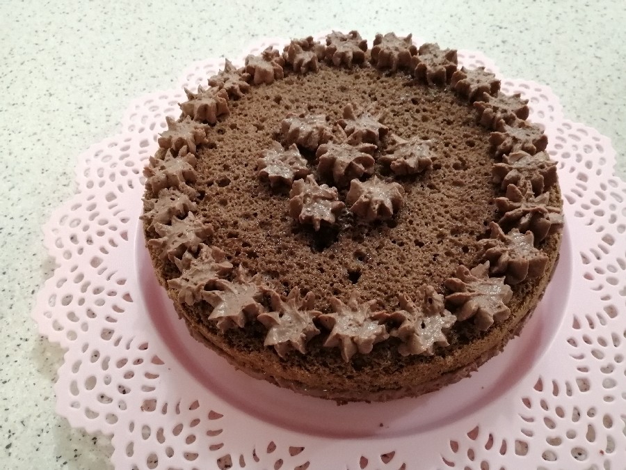 عکس چیزکیک شکلاتی با کیک دوبل