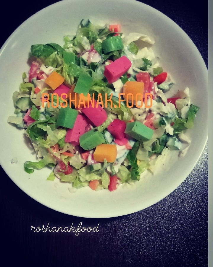سالاد فصل بدون سس
