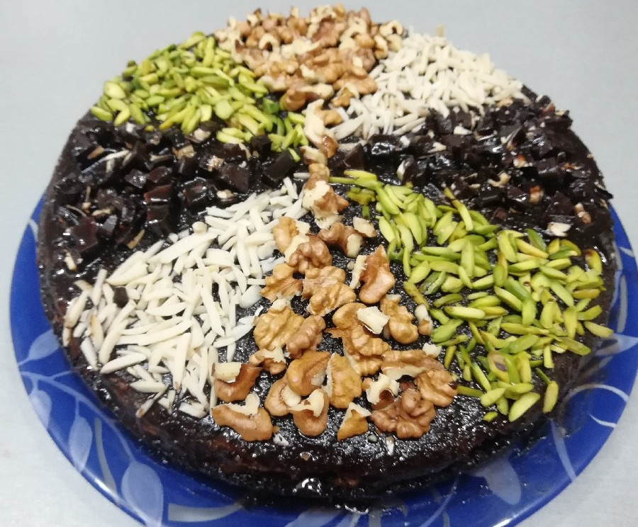 عکس کیک خیس شکلاتی