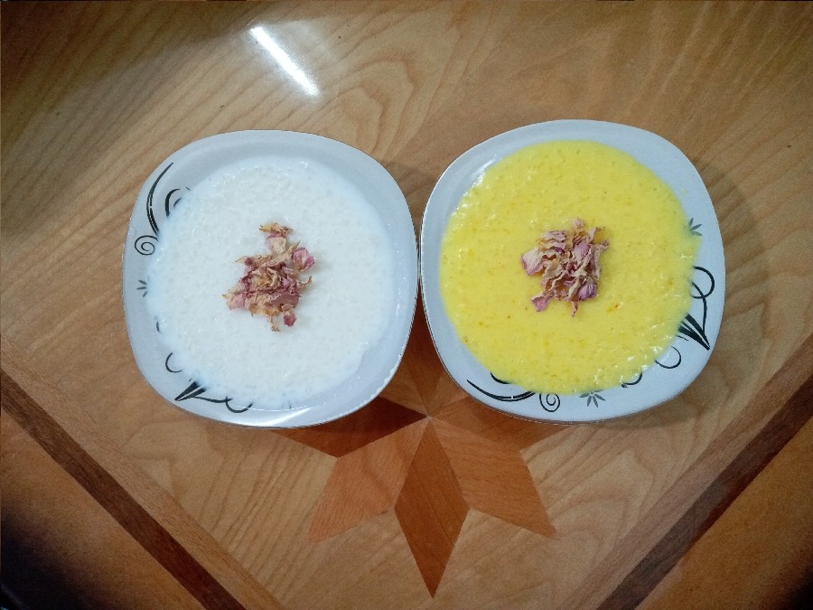 عکس #شیر برنج دو رنگ