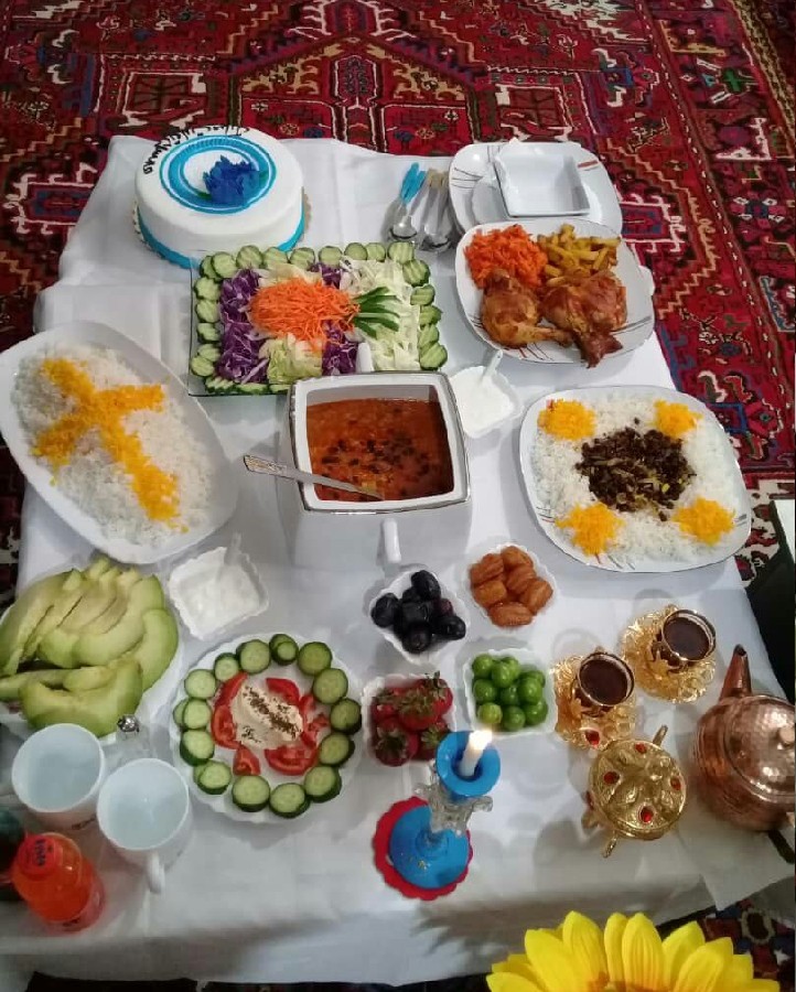 افطاری ما خونه ی خواهرم به مناسبت تولد همسرش 