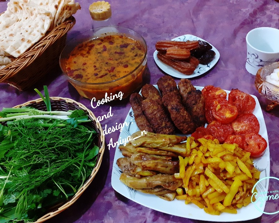 عکس افطاری دونفره