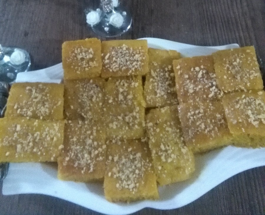 عکس کیک شربتی خودم پز