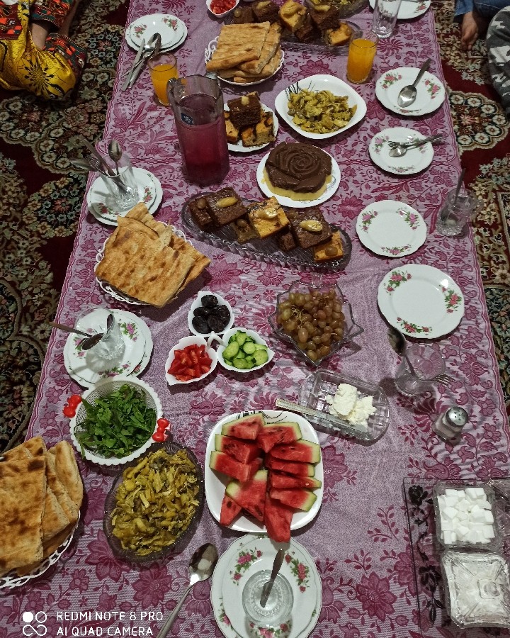 عکس سفره افطارامشب