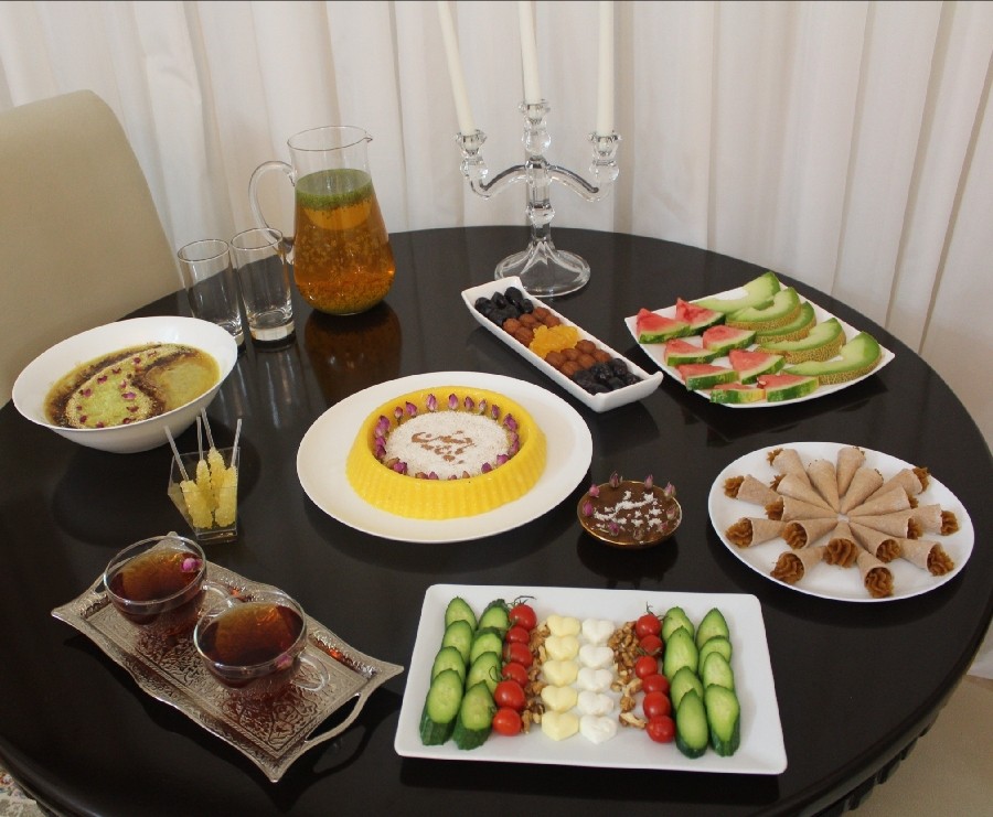 عکس میز افطار
