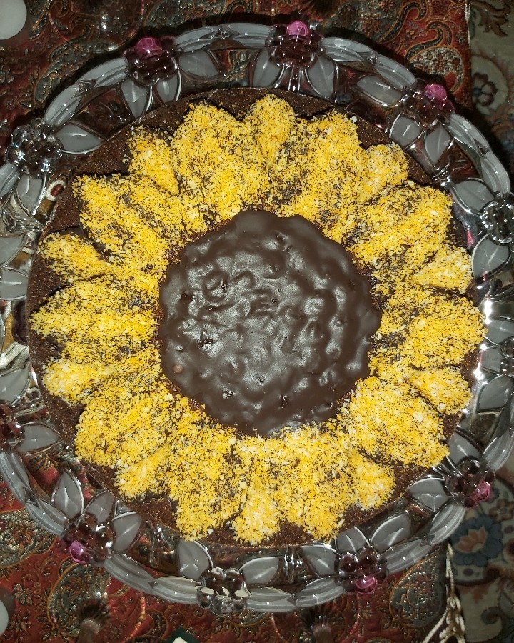 عکس کیک موز و گردو