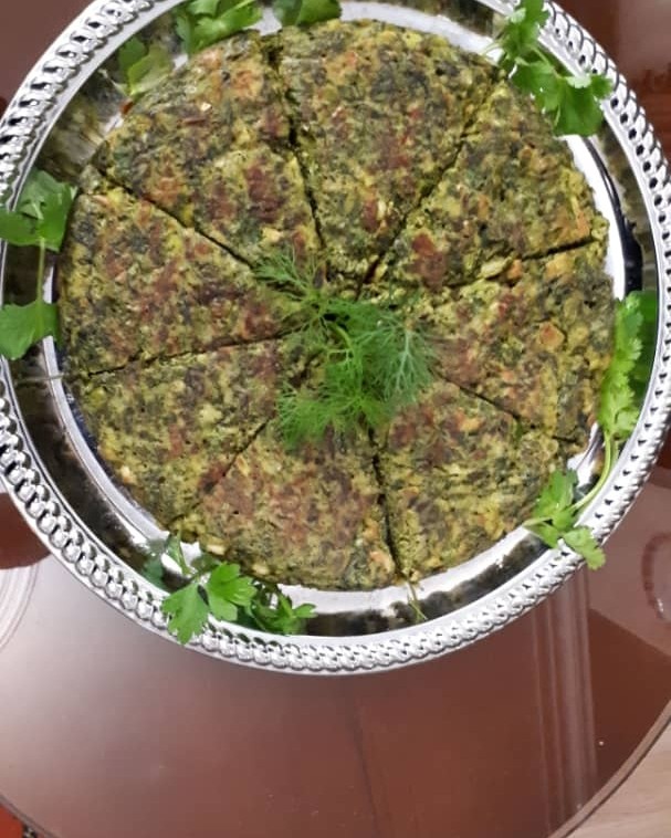 عکس کوکو سبزی برای افطار