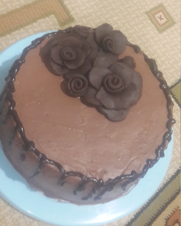 #کیک تولد شکلاتی