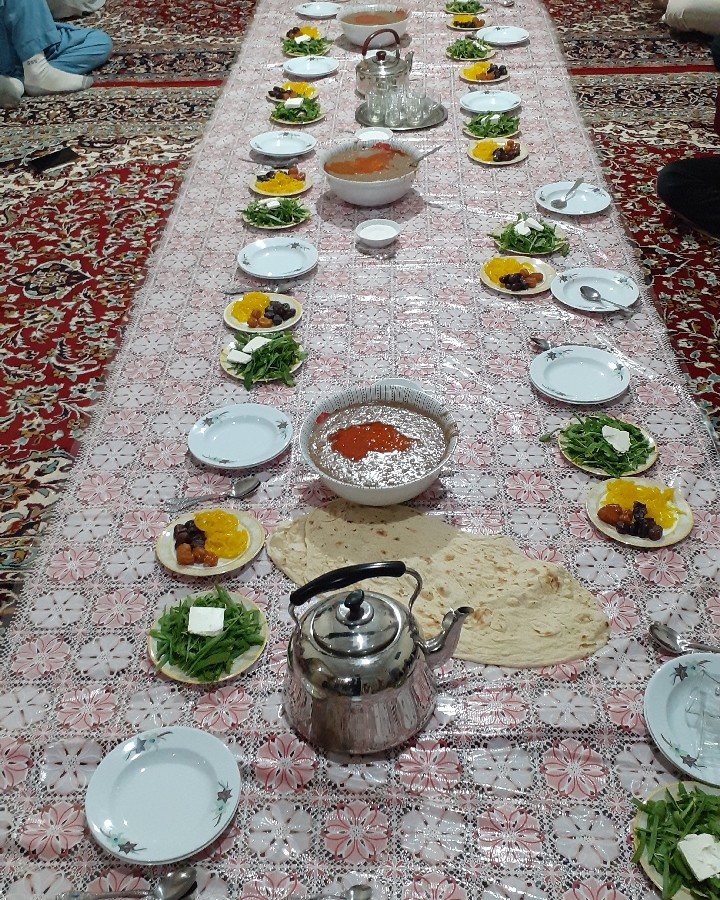 عکس سفره ی افطار خونه ی مادر شوهرجون
