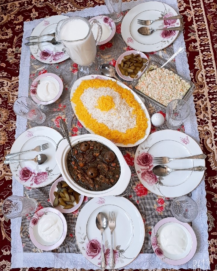 عکس سفره افطار ۱۳ رمضان