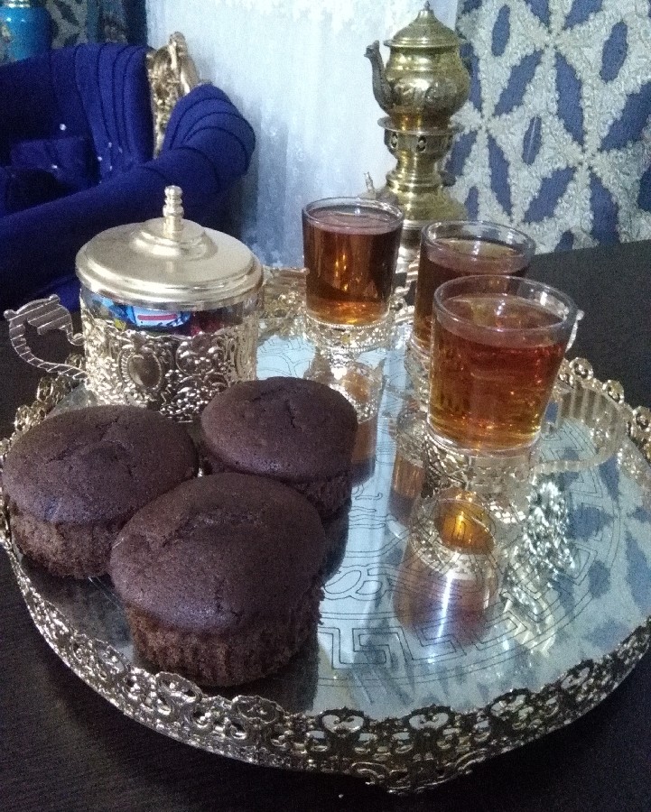 عکس چای و کیک