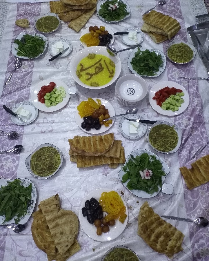 عکس سفره افطاری