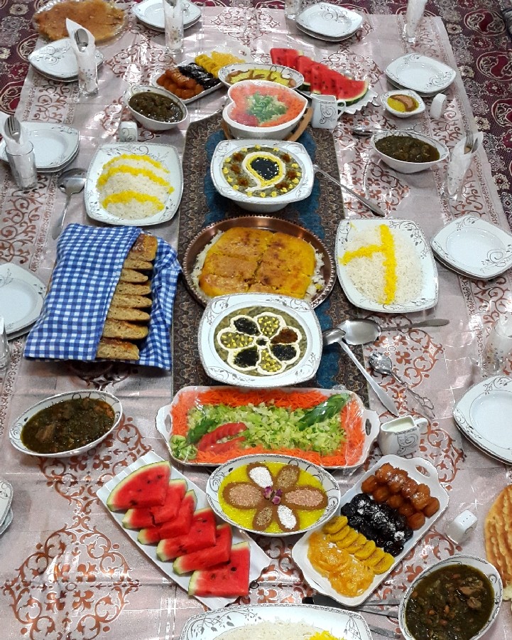 عکس سفره افطاری