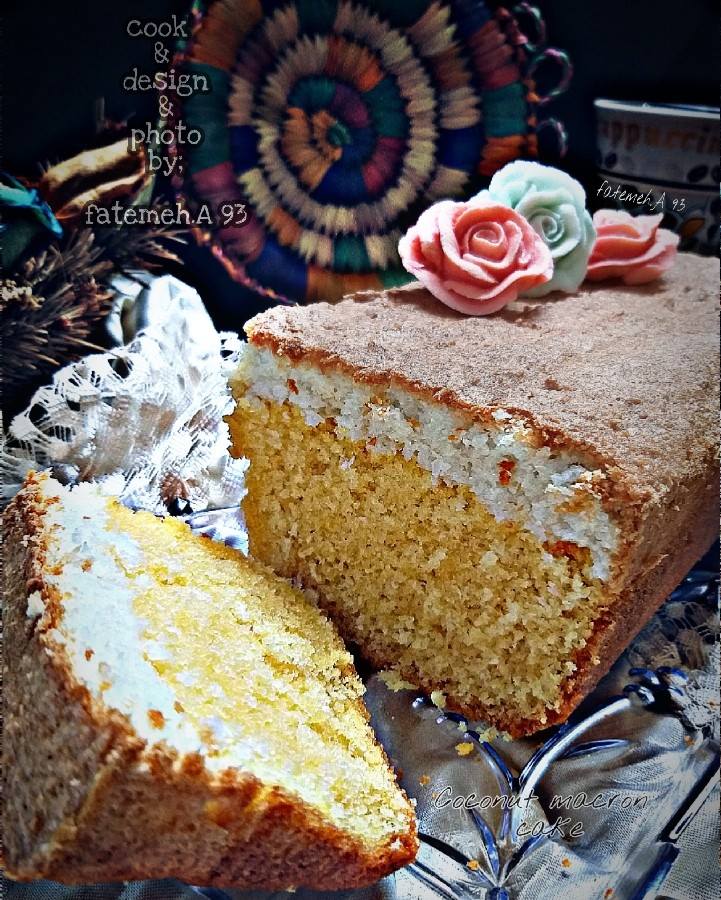 عکس ♡پست تولد♡
کیک مکرون نارگیلی