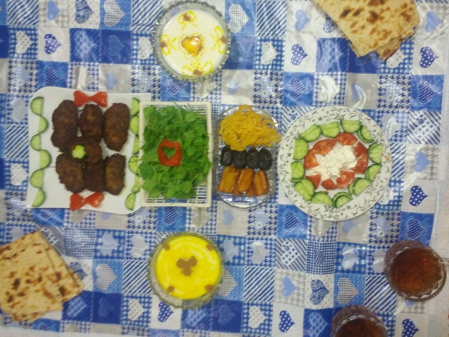 عکس افطاری ساده من