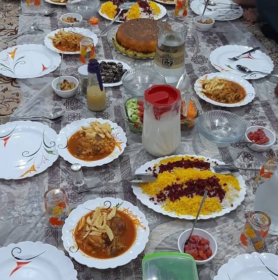 عکس افطار مهمون خواهر شوهرم