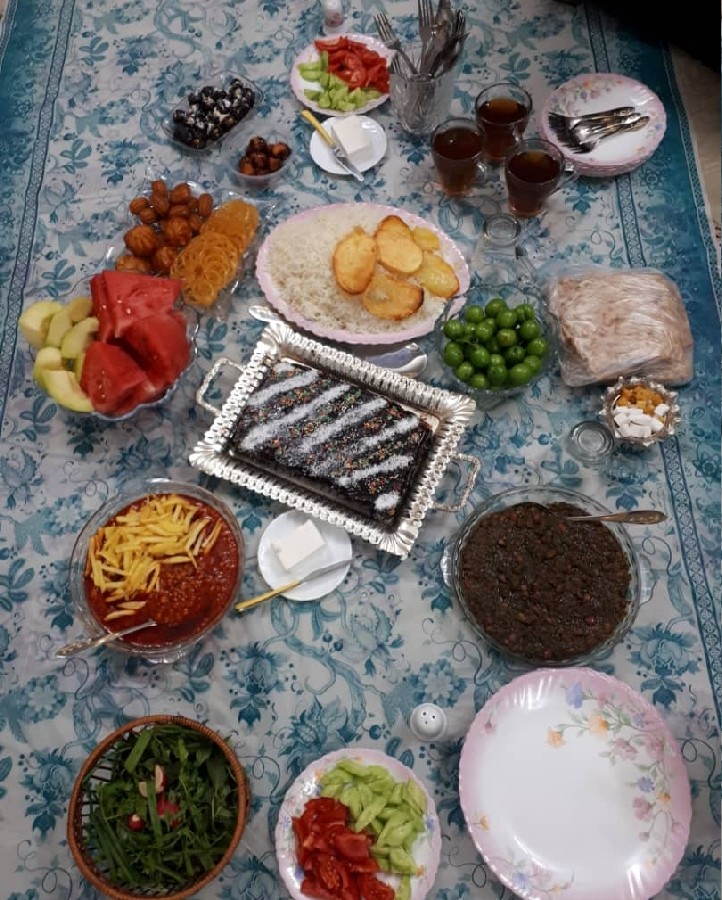 عکس سفره افطار