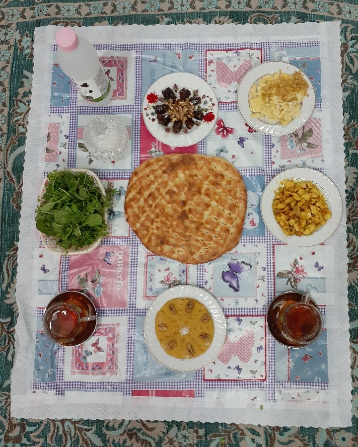 عکس سفره ی افطاری