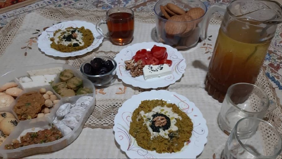 عکس سفره افطاری من وهمسرجانم