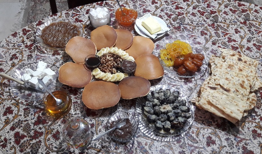 عکس سفره ی افطاری رمضان ۹۹