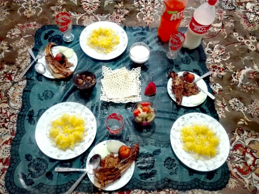 عکس پلو ودنده کباب??