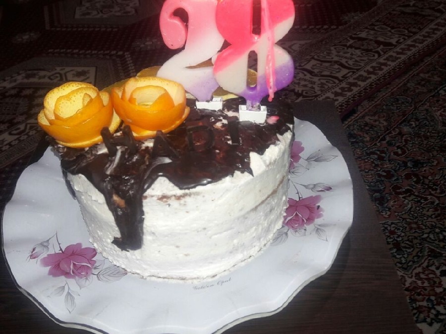 عکس اینم کیک تولد همسرم