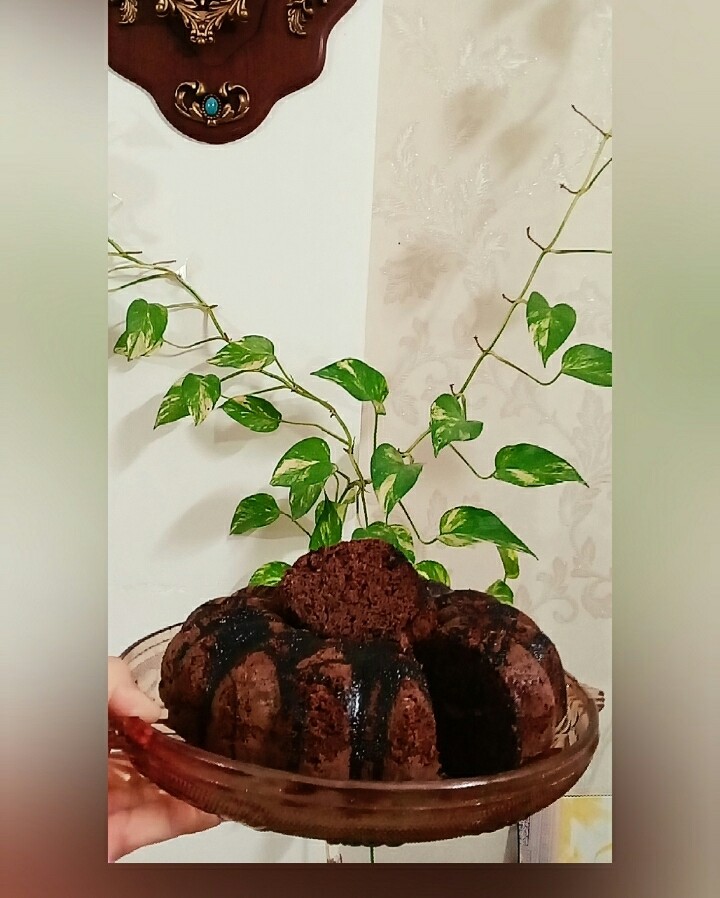 عکس کیک موکا با پودر قهوه (ورق بزنید)