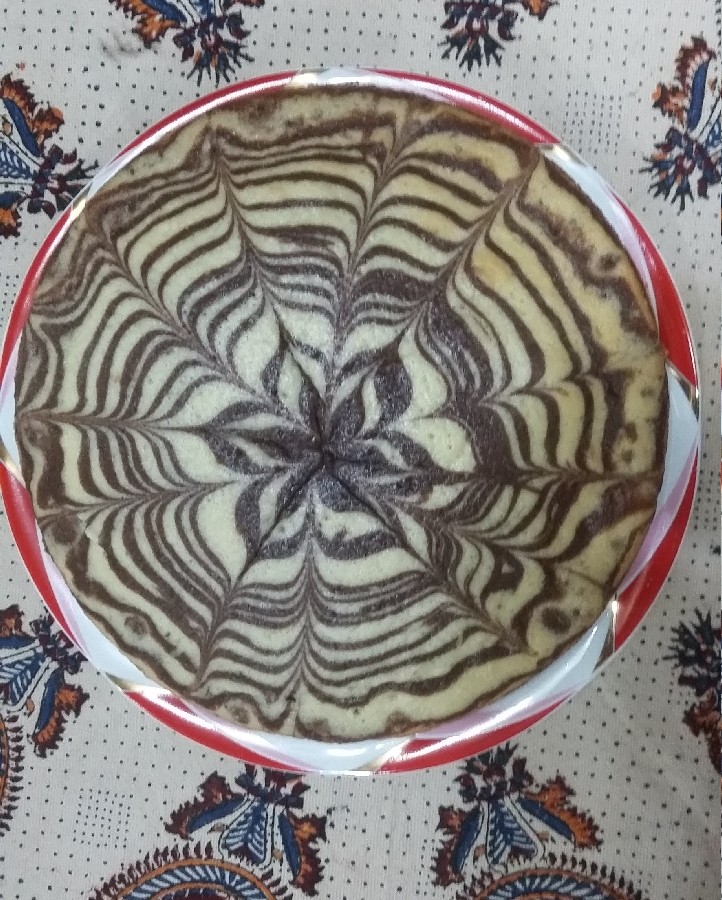 عکس کیک زبرا خودم پز برای اولین بار