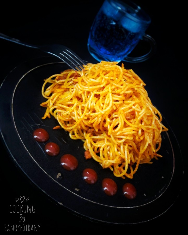 عکس اسپاگتی ویژه باعطرآویشن