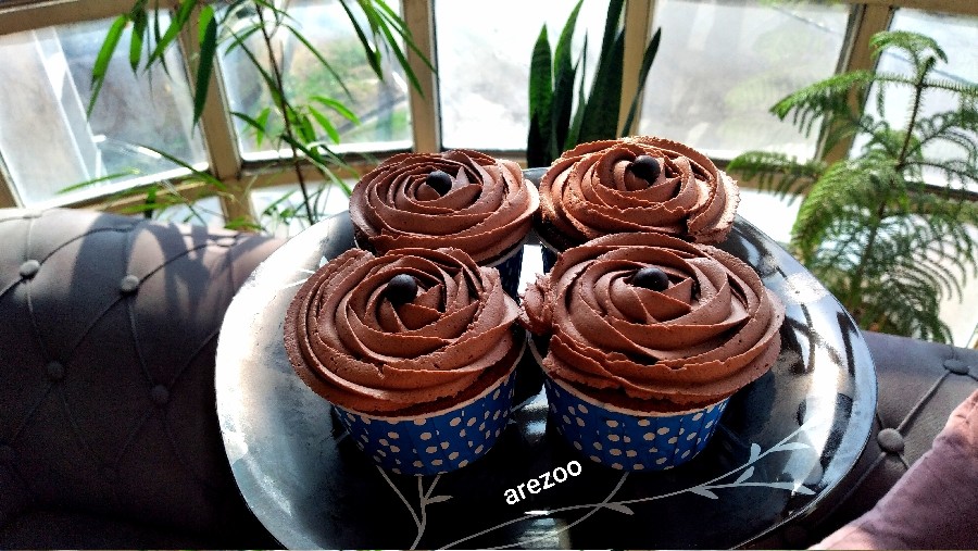 عکس کاپ کیک دبل شکلات