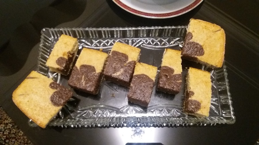 عکس کیک دورنگ