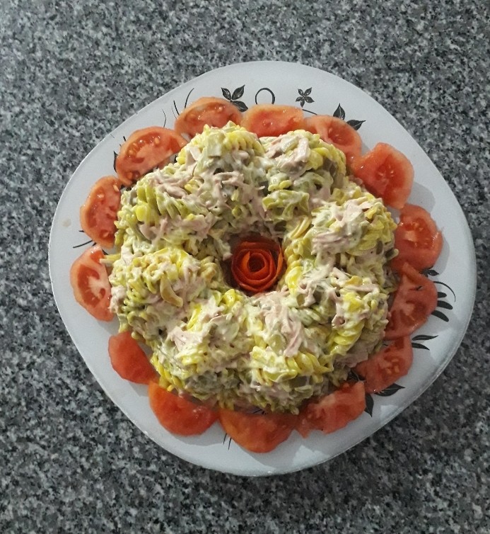 عکس سالاد ماکارانی قالبی