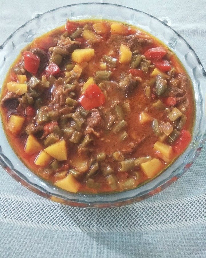 عکس خورش لوبیا سبز