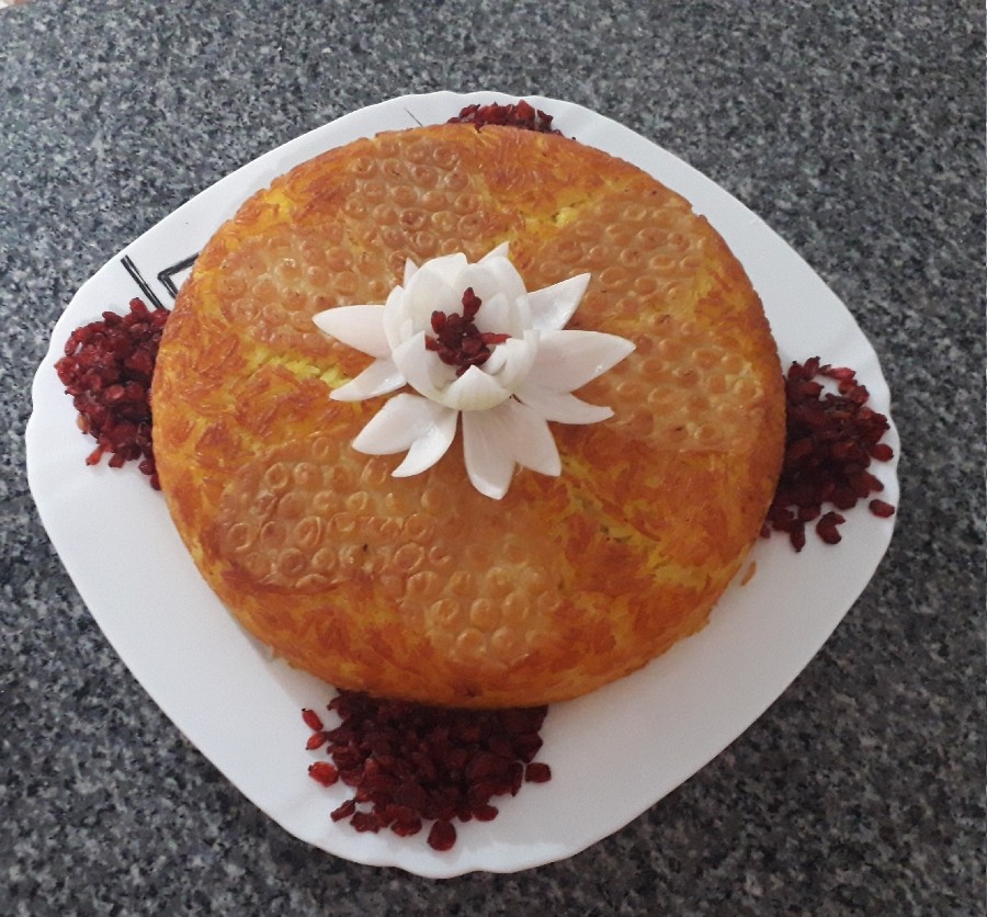 عکس ته چین مرغ ناهار امروز ما